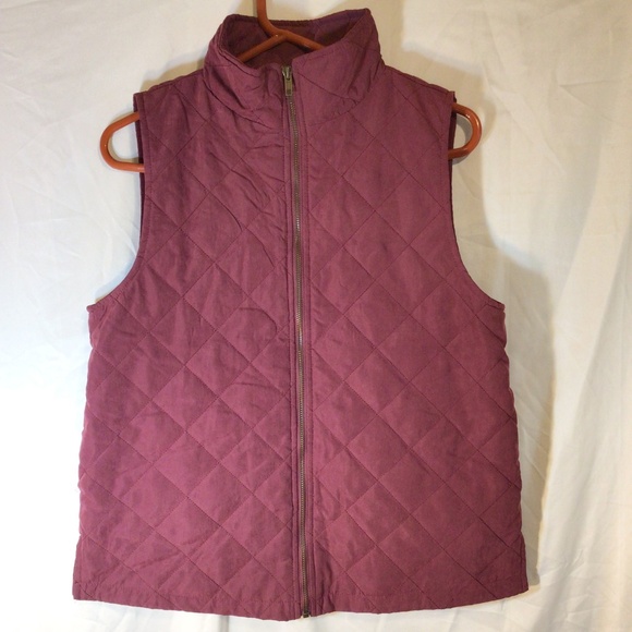 Umgee women’s size small quilted vest maroon - Picture 1 of 9